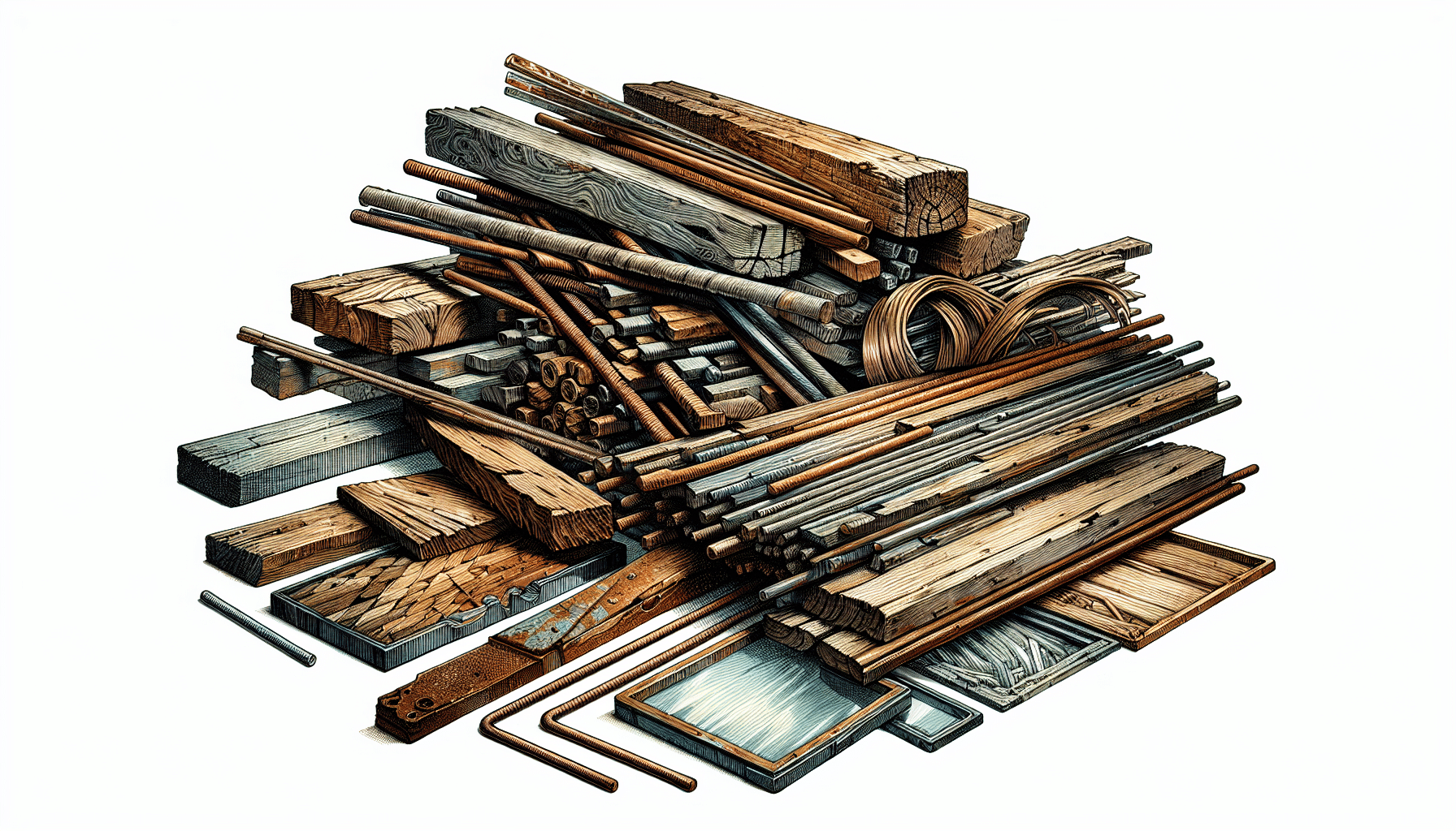 salvaged building materials