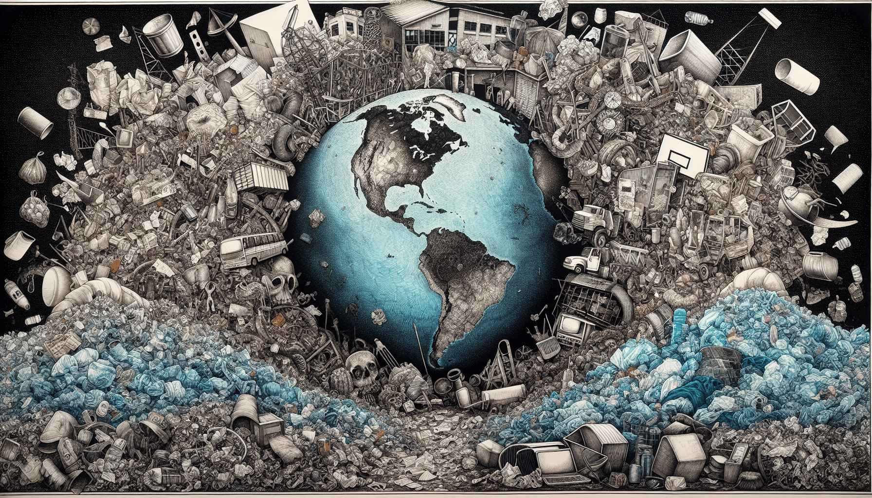 Illustration of global waste generation