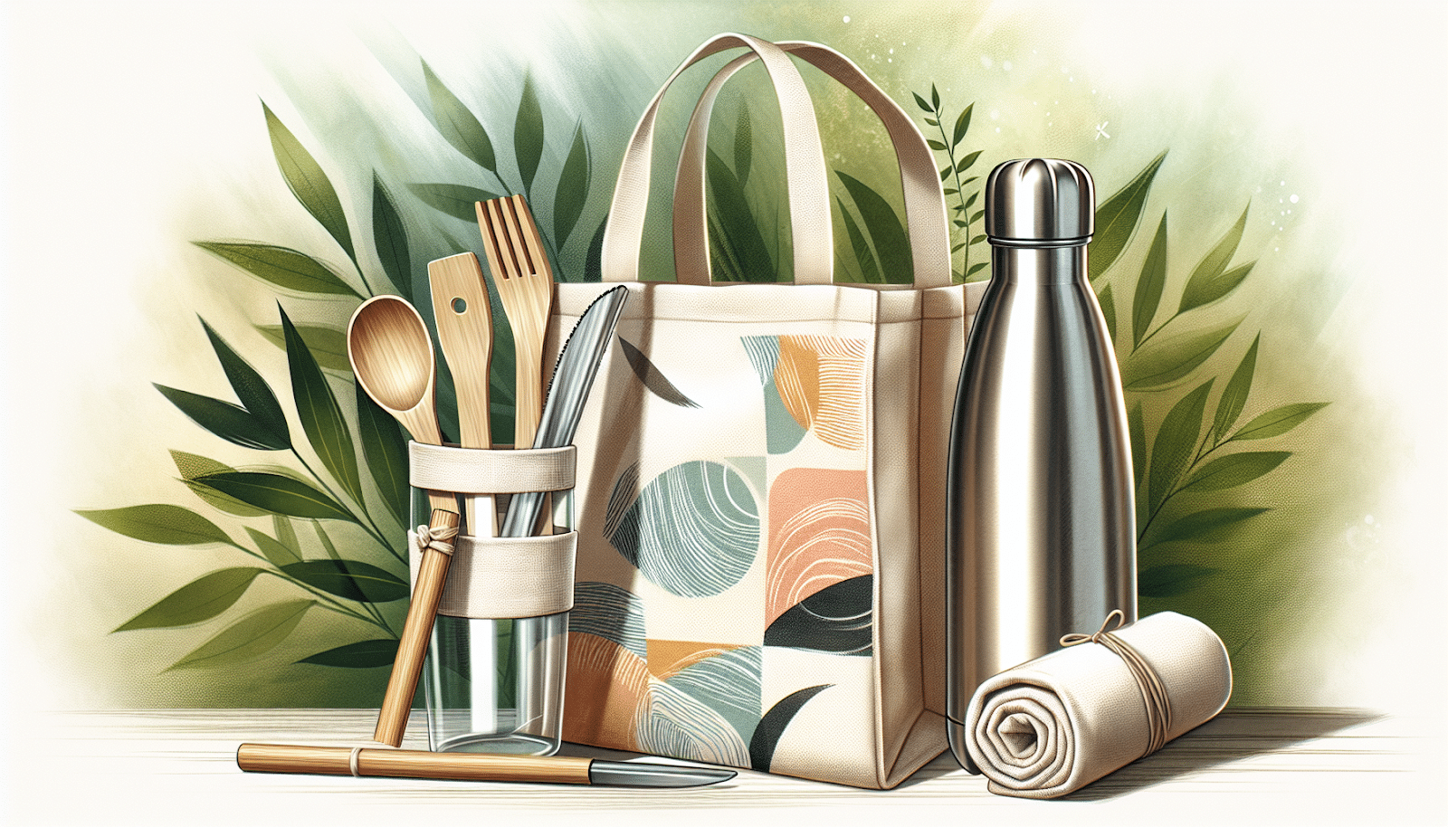 Illustration of various reusable products