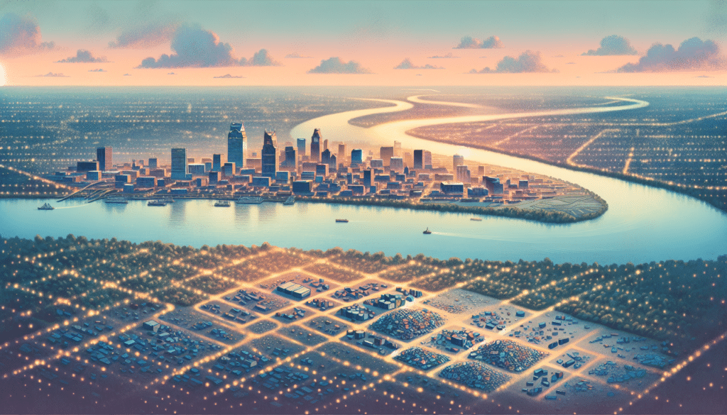 Aerial view of Memphis, TN