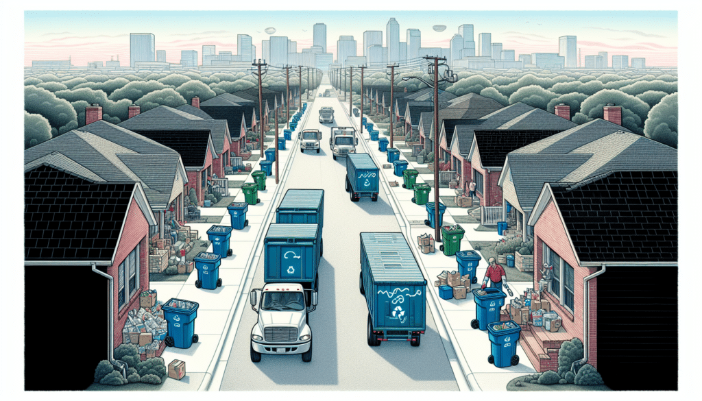 Illustration of Fort Worth's Recycling Program Overview