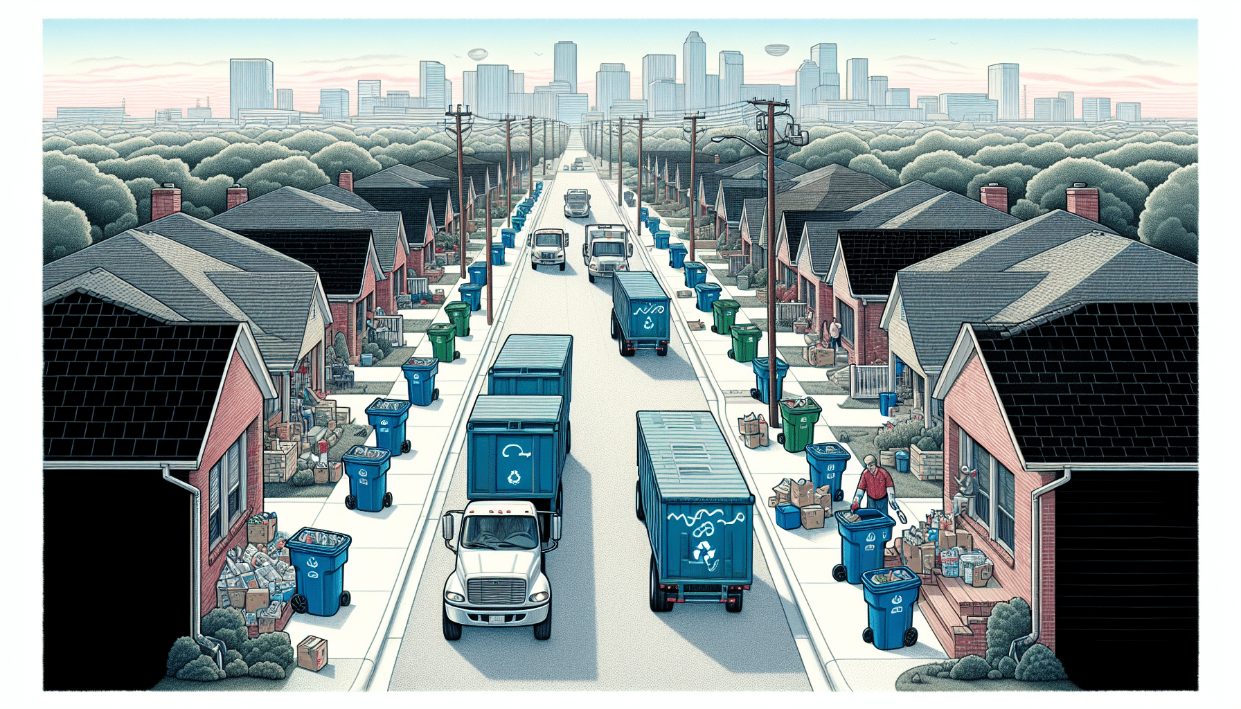 Illustration of Fort Worth's Recycling Program Overview